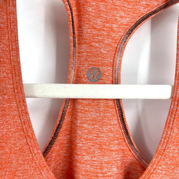Lululemon Racerback Tank Heather Orange Size 2 - Picture 7 of 10